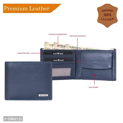 BAGMAN Leather Wallet for Men   RFID Protected-thumb2