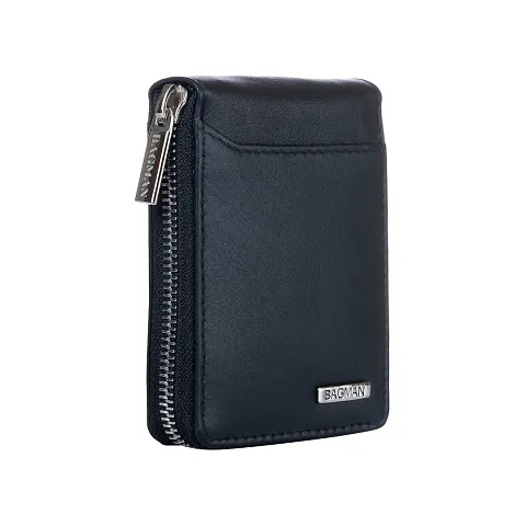 Classy Faux Leather Textured Zip Around Wallet