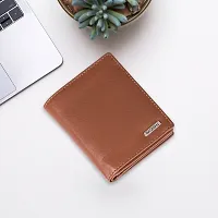 BAGMAN Genuine Leather Wallet   RFID Blocking Wallet for Men  14 Card Slots, 1 ID Window   Large Capacity Can Hold 50 Currency Notes Oak-thumb2