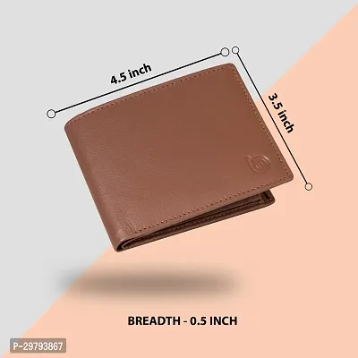 BAGMAN Leather Wallet for Men I 6 Card Slots I 2 Currency Compartments I1Coin Pocket-thumb2