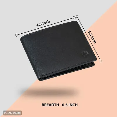 BAGMAN Leather Wallet for Men I 6 Card Slots I 2 Currency Compartments I1Coin Pocket-thumb2