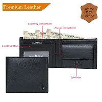 BAGMAN Mens Genuine Leather Wallet with RFID Safety   Gift Wallet-thumb2