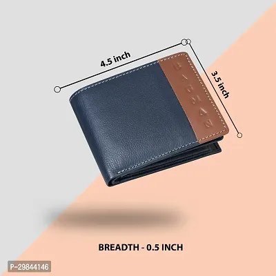 BAGMAN Mens Wallet - Genuine Leather Bi-fold Wallet | RFID Protected - Wallet for Men-thumb4