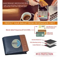 BAGMAN Mens Wallet - Genuine Leather Bi-fold Wallet | RFID Protected - Wallet for Men-thumb4