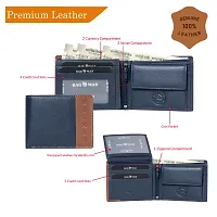 BAGMAN Mens Wallet - Genuine Leather Bi-fold Wallet | RFID Protected - Wallet for Men-thumb1