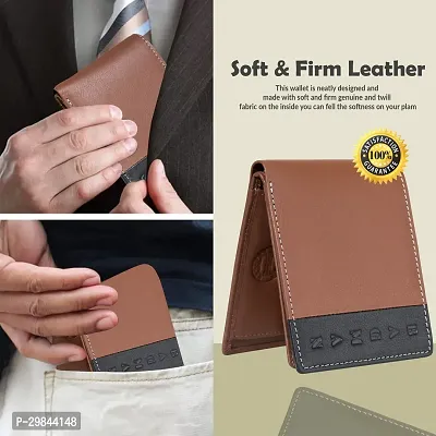 BAGMAN Mens Wallet - Genuine Leather Bi-fold Wallet   RFID Protected - Wallet for Men-thumb4