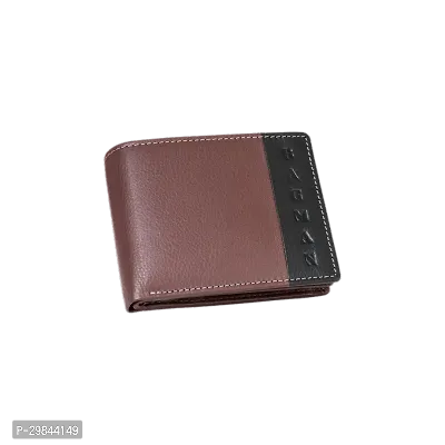 BAGMAN Mens Wallet - Genuine Leather Bi-fold Wallet   RFID Protected - Wallet for Men-thumb0