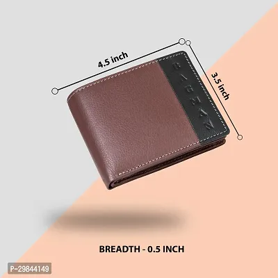 BAGMAN Mens Wallet - Genuine Leather Bi-fold Wallet   RFID Protected - Wallet for Men-thumb4