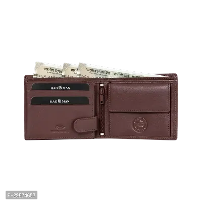 BAGMAN Leather Wallet for Men, 6 Card Slot-thumb5