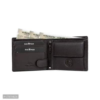 BAGMAN Leather Wallet for Men, 6 Card Slot-thumb5