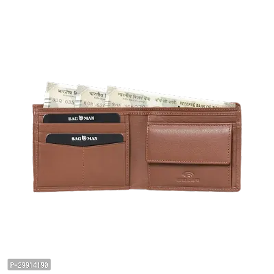 BAGMAN Genuine Leather Wallets for Men   RFID Protected Leather Wallet-thumb5