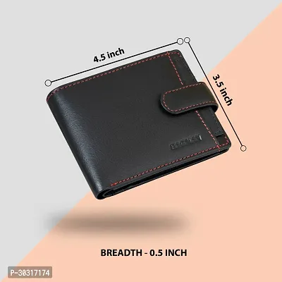 BAGMAN Genuine Leather Wallets for Men   RFID Protected Leather Wallet for Men  Mens Wallet with 5 Card Slots-thumb5