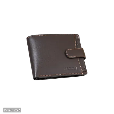 BAGMAN Genuine Leather Wallets for Men   RFID Protected Leather Wallet for Men  Mens Wallet with 5 Card Slots