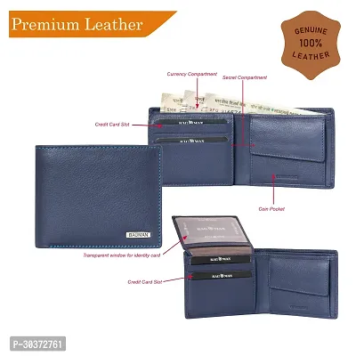 BAGMAN Geniune Leather Wallet for Men   RFID Protected-thumb3