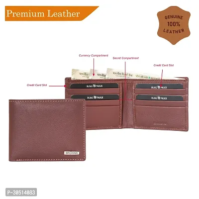 BAGMAN Leather Wallet for Men   RFID Protected   8 Cards Slots-thumb2