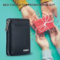 BAGMAN RFID Blocking Leather Wallet for Men Women   Vertical Credit Debit Card Holder-thumb2