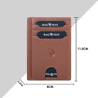 BAGMAN Slim Minimalist Front Pocket RFID Blocking Leather Wallets for Men and Women-thumb4