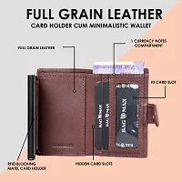 BAGMAN RFID Protected Wallet Card Holder   Pop-Up Card Holder   Scan Proof   Aluminium Case   Up to 8 Cards   Credit  Debit Card Holder-thumb2