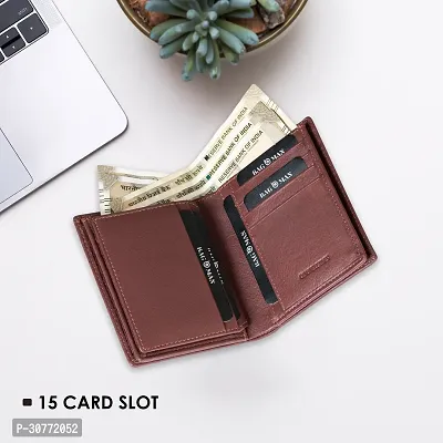 BAGMAN Mens Wallets   Leather   Multiple Compartments   Wallet for Men   Bifold Wallet RFID Protected-thumb3