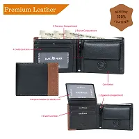 BAGMAN Rakhi Hamper, Mens Leather Wallet for Brother Combo Set | Mens Wallet (BLACK)-thumb3