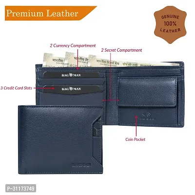 BAGMAN Wallet for Men, Rakhi Combo Set for Brother (1 Rakhi, 1 Leather Wallet)-thumb5