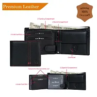 BAGMAN Rakhi Gift Set for Brother - Premium Mens Combo   Gift Set of Leather Wallet, Rakhi for Brother (BLACK)-thumb4