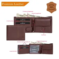 BAGMAN Rakhi Gift Set for Brother - Premium Mens Combo   Gift Set of Leather Wallet, Rakhi for Brother (MAROON)-thumb4