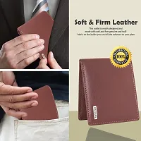 BAGMAN Rakhi Hamper Classic Mens Leather Wallet for Brother (MAROON)-thumb4