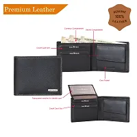 BAGMAN Rakhi Hamper Classic Mens Leather Wallet for Brother (BLACK)-thumb2