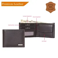 BAGMAN Rakhi Gift Hamper for Brother   Classic Wallet for Men Combo/Gift Set of Leather Wallet and Rakhi for Brother (BROWN)-thumb4