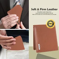 BAGMAN Rakhi Gift Hamper for Brother   Classic Wallet for Men Combo/Gift Set of Leather Wallet and Rakhi for Brother (TAN)-thumb3