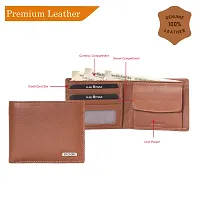 BAGMAN Rakhi Gift Hamper for Brother   Classic Wallet for Men Combo/Gift Set of Leather Wallet and Rakhi for Brother (TAN)-thumb4