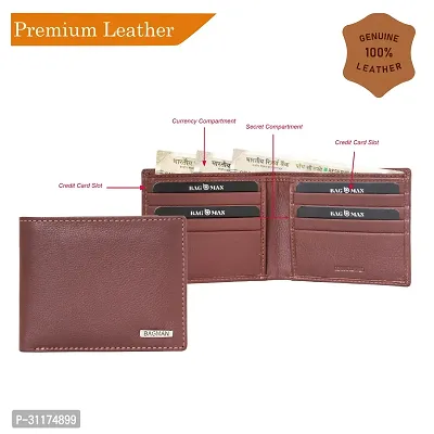 BAGMAN Wallet for Men, Rakhi Combo Set for Brother | Mens Wallet (MAROON)-thumb4