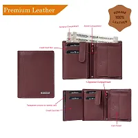 BAGMAN Rakhi Gift Hamper for Brother - Classic Men's Leather Wallet, and Rakhi Combo Gift Set for Brother (MAROON)-thumb1