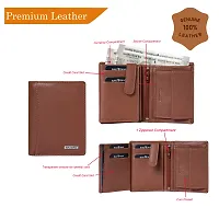 BAGMAN Rakhi Gift Hamper for Brother - Classic Men's Leather Wallet, and Rakhi Combo Gift Set for Brother (TAN)-thumb1