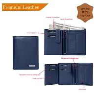 BAGMAN Rakhi Gift Hamper for Brother - Classic Mens Leather Wallet, and Rakhi Combo Gift Set for Brother (BLUE)-thumb2