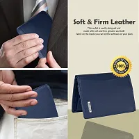 BAGMAN Rakhi Gift Hamper for Brother - Classic Mens Leather Wallet, and Rakhi Combo Gift Set for Brother (BLUE)-thumb3