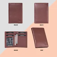 BAGMAN Rakhi Hamper, Mens Leather Card Wallet for Brother Combo Set | Mens Wallet | card Holder (MAROON)-thumb1