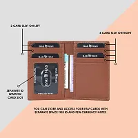 BAGMAN Rakhi Hamper, Mens Leather Card Wallet for Brother Combo Set | Mens Wallet | card Holder (TAN)-thumb2