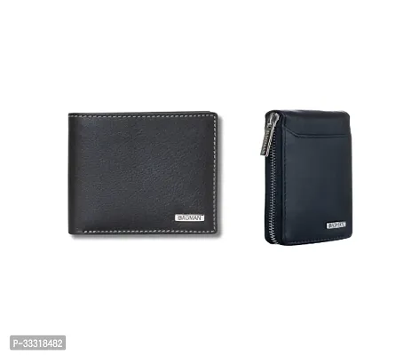 Stylish Leather Wallet with  Credit Card Holder Combo-thumb0