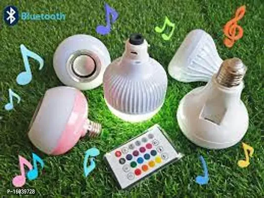 Make Ur Wish Bluetooth LED Light Colourful Music Player With Remote Control Smart Bulb-thumb0