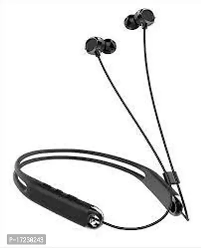 B 325 Neckband Wireless Bluetooth Headphone  headset Earphone Sports (Black In The Ear)-thumb0