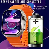 T800 Ultra Honeycomp Edition smart watch with WiFi GPS T800 4G S8 Smartwatch  (ORANGE Strap, Free Size)-thumb1