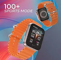 New S8 ULTRA 4G Smart Watch BT Calling, T800 Ultra Smartwatch  (Orange Strap, Free Size)-thumb4