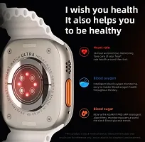 Ultra New Series Ultra Smart Watch Ultra Smartwatch Men Women Bluetooth Call Waterproof Wireless Charging HD Screen (Orange) Smart Band Strap  (Orange)-thumb2