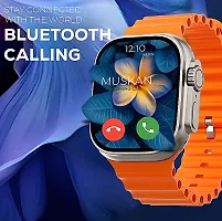 Ultra New Series Ultra Smart Watch Ultra Smartwatch Men Women Bluetooth Call Waterproof Wireless Charging HD Screen (Orange) Smart Band Strap  (Orange)-thumb4