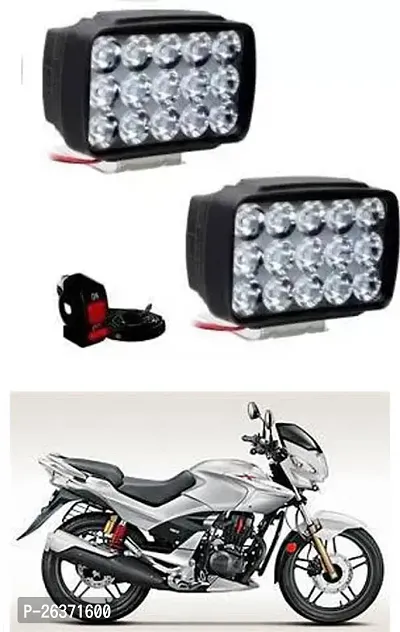 Etradezone Bike 15 Led Light (Pack-2, With Switch) For Hero CBZ
