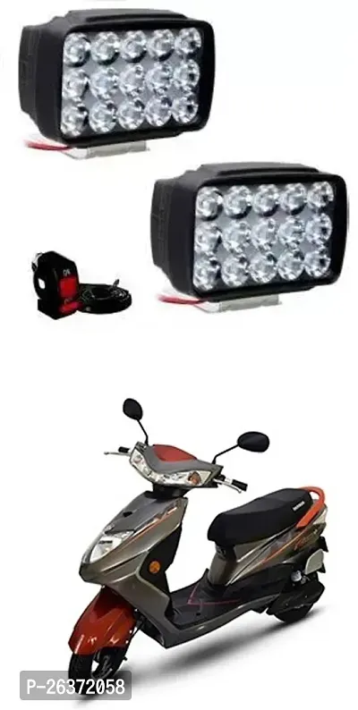 Etradezone Bike 15 Led Light (Pack-2, With Switch) For Okinawa Ridge Plus