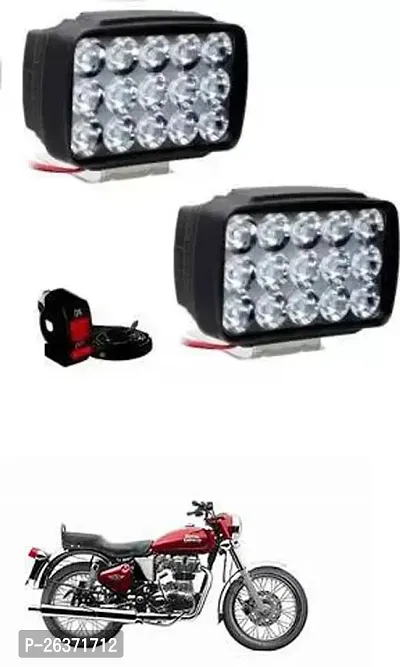 Etradezone Bike 15 Led Light (Pack-2, With Switch) For Royal Enfield Twin spark