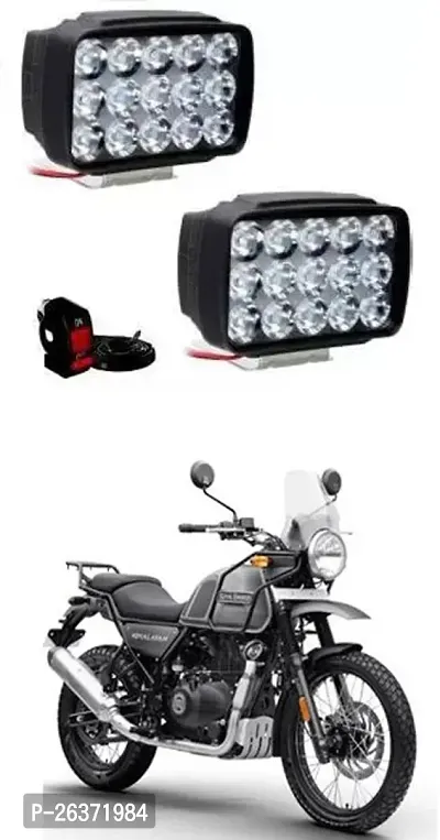 Etradezone Bike 15 Led Light (Pack-2, With Switch) For Royal Enfield Himalayan